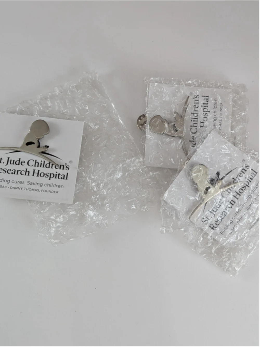 St. Jude Children's Research Hospital Brooch Magnetic Silver